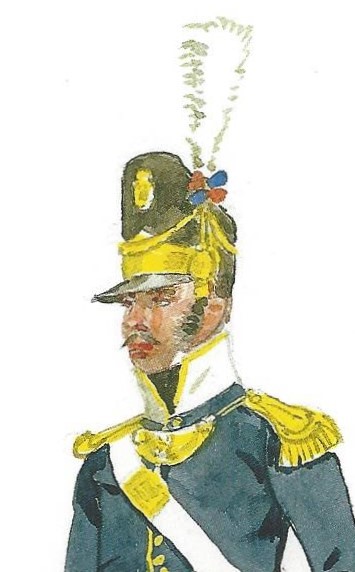 Figure 2, Portuguese Infantry officer. Painting by Herbert Knötel.