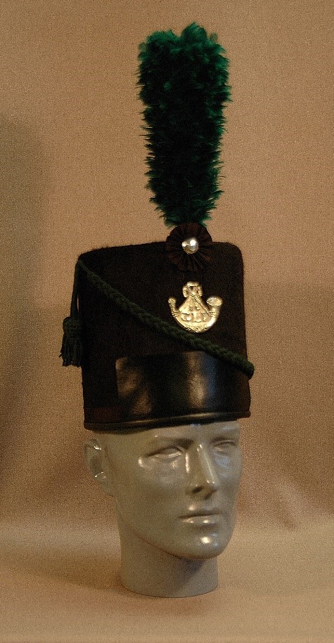 Figure 5. Glengarry Light Infantry Officer shako. Picture by Peter Twist