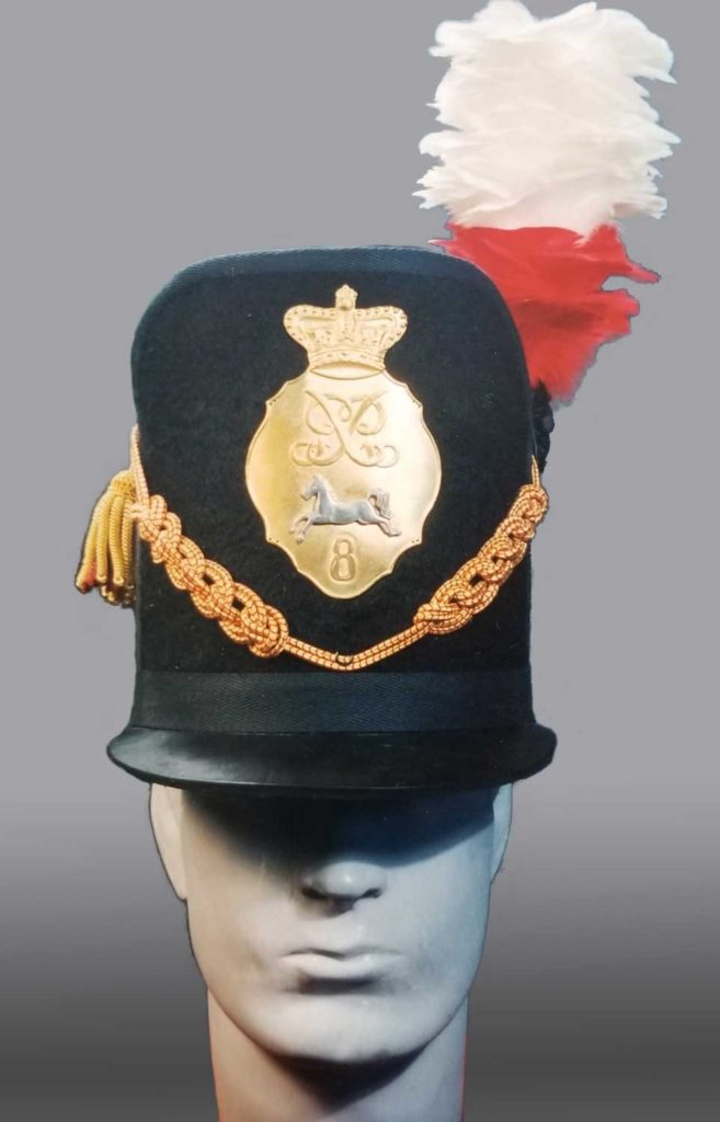 Figure 9, Officer's Belgic shako, King's Regiment. Photo by Peter Twist