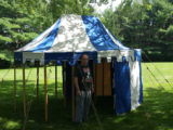 9 x 13 OvalMarquee, Blue and White Tent